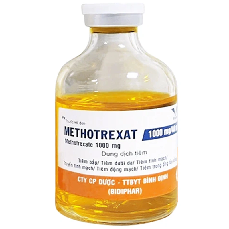 Dung dịch tiêm Methotrexat Bidiphar 1000mg/40ml điều trị ung thư lá nuôi (1 lọ x 40ml) - 2